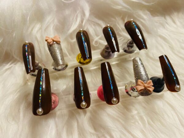 Product image of  Date Night Long Press On Nails Size Medium