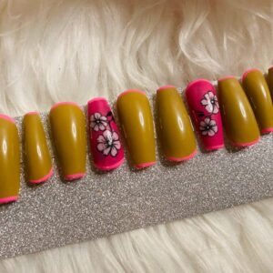 Product image of  Flower Girl Medium Press On Nails Medium Sizes