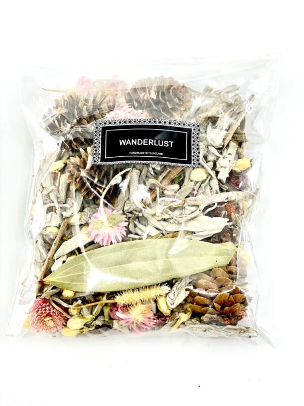Product image of  Wanderlust, Wildflower & Sage, Naturally Scented, Loose Dried Flowers, Flower Confetti, Potpourri, 2 oz