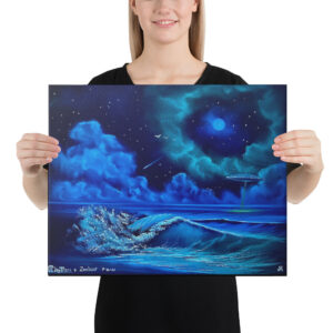 Product image of  Canvas Print – Exploration Beach – Expressionism Seascape by PaintWithJosh