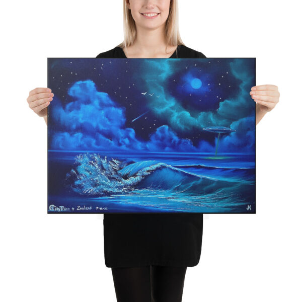 Product image of  Canvas Print – Exploration Beach – Expressionism Seascape by PaintWithJosh