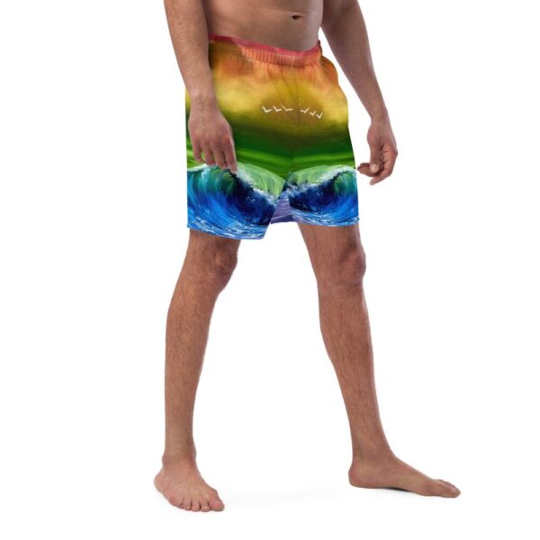 Product image of  Pride Flag Seascape Men’s Swim Trunks by PaintWithJosh