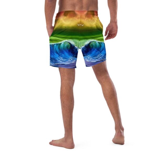 Product image of  Pride Flag Seascape Men’s Swim Trunks by PaintWithJosh