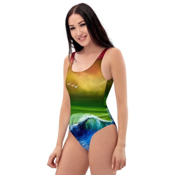 Product image of  Pride Flag One-Piece Swimsuit by PaintWithJosh