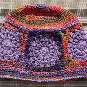 Made in Nevada Blithe – Crocheted Hat With Granny Squares