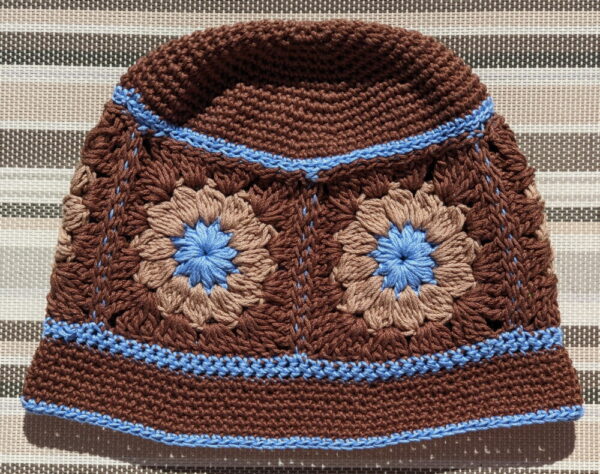 Made in Nevada Bonbon – Crocheted Hat With Granny Squares