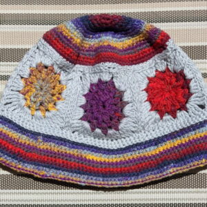Made in Nevada Chazzy – Crocheted Hat With Granny Squares