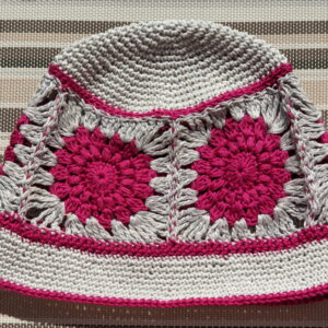 Made in Nevada Crabapple – Crocheted Hat With Granny Squares