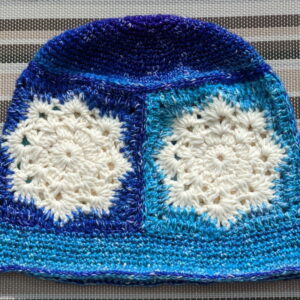 Made in Nevada Crystal-Lynn – Crocheted Hat With Granny Squares