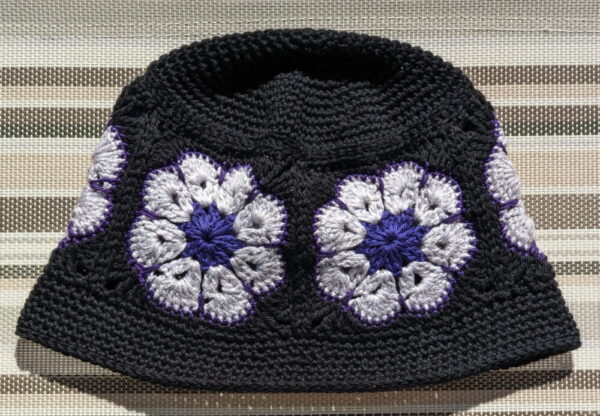 Made in Nevada Lavendope – Crocheted Hat With Granny Squares