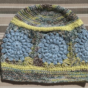 Made in Nevada Limelove – Crocheted Hat With Granny Squares
