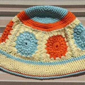 Made in Nevada Maiden – Crocheted Hat With Granny Squares