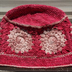 Made in Nevada Pinkany – Crocheted Hat With Granny Squares