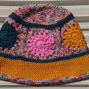 Made in Nevada Precious – Crocheted Hat With Granny Squares