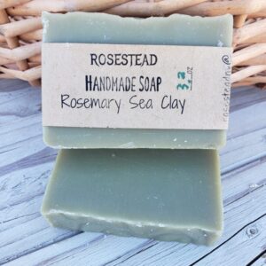 Made in Nevada Rosemary Sea Clay Cold Process Soap