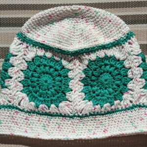 Made in Nevada Verdelle – Crocheted Hat With Granny Squares
