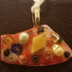 Made in Nevada Beach Pottery 3D Pendant