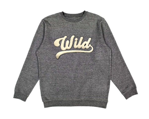 Product image of  Wild Varsity Gray Pullover Sweatshirt (UNISEX)