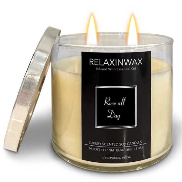 Product image of  Relaxinwax Luxury Soy Candle Collection (Highly Fragrant)