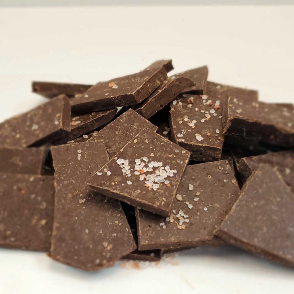 Sugar Free Dark Chocolate Coffee Bark Made in Nevada