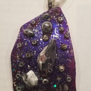 Made in Nevada Purple Glass Pendant