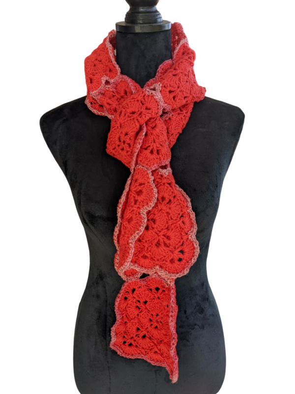 Product image of  Shell Shocked – Crocheted Scarf for Women for Spring-Summer