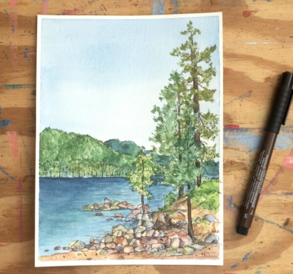 Product image of  Lake Tahoe Original Watercolor Paintings