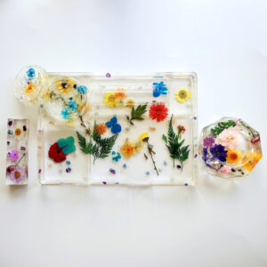 Product image of  Crystal Infused Resin Rolling Tray (Matching Sets Available)