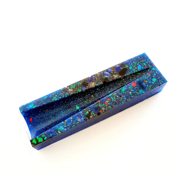 Product image of  “Galaxy” Obsidian & Lapis Lazuli Crystal Infused Resin Rolling Tray (Matching Sets Available)