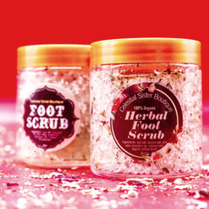 Product image of  His & Hers Organic Vegan Valentine’s Day Salt Soak Foot Scrubs 8oz