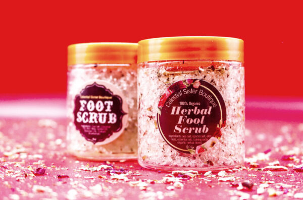 Product image of  His & Hers Organic Vegan Valentine’s Day Salt Soak Foot Scrubs 8oz