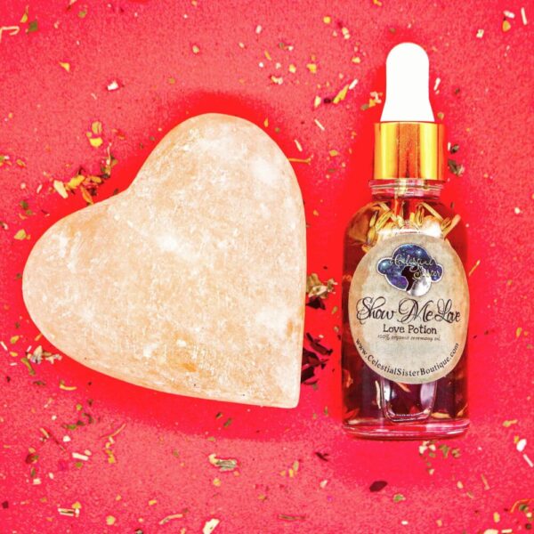 Product image of  “Show Me Love” Love Potion Crystal Infused Ceremony Oil Vegan Organic