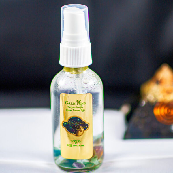 Product image of  Calm Mind Luxurious Crystal-Infused Healing Pillow & Linen Mist Spray