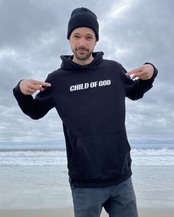 Product image of  Child of God, Men’s 100% Cotton Pullover Hoodie in Black
