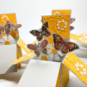 Product image of  Butterflies and Flowers box pop up card