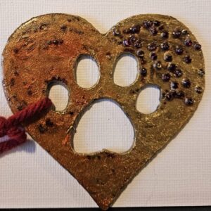 Product image of  Metal Heart with Paw Cutout