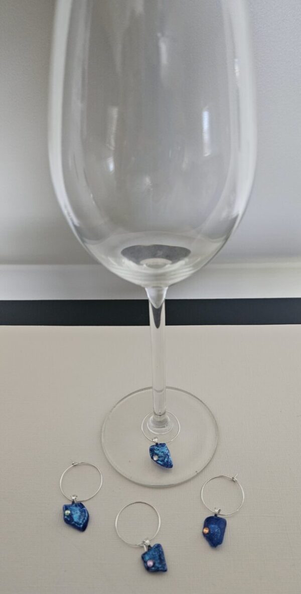 Product image of  Wine Glass Charms Nevada- Shape – set of 4 east coast sea glass