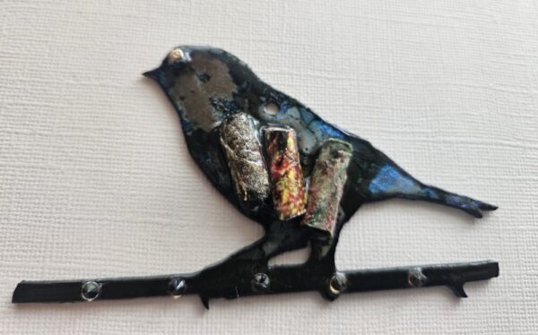 Product image of  Metal Bluebird on branch w adornments