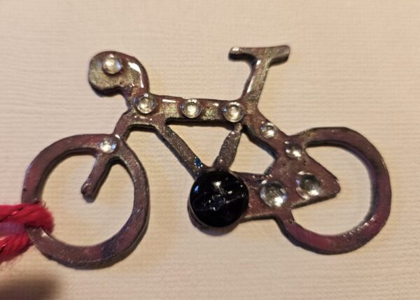 Product image of  Metal bicycle (pink) w bling
