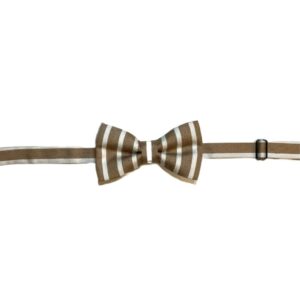 Product image of  Tan bowtie with beige lines