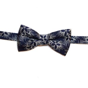 Product image of  Blue bowtie with white flowers
