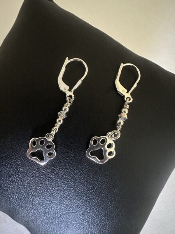 Product image of  Silver Paw Earrings