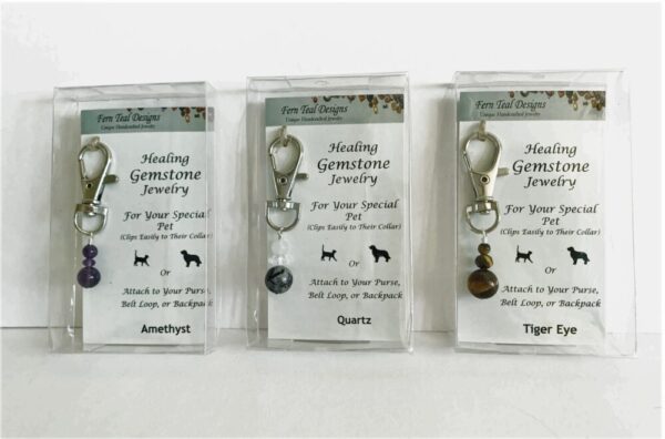 Product image of  Pet healing stone jewelry (set of 3) / purse pulls