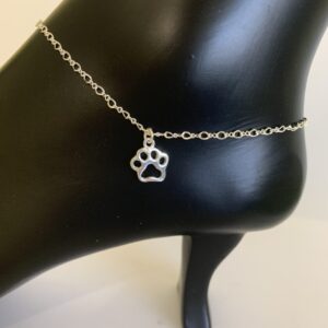 Product image of  Silver paw ankle bracelet