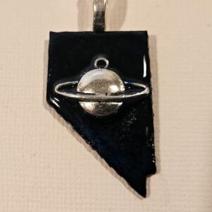 Product image of  Metal Nevada Pendant w “planet” & bail