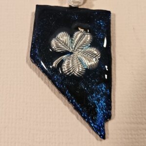 Product image of  Metal Nevada Pendant w “Clover Leaf” & bail