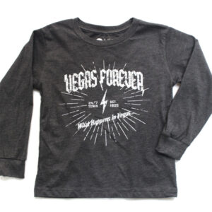 Product image of  Vegas Forever Charcoal Long Sleeve T-Shirt (Kids)