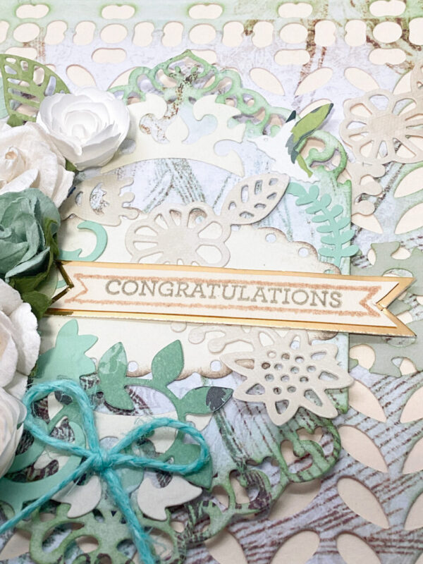 Product image of  Elegant Congratulations in cream and green