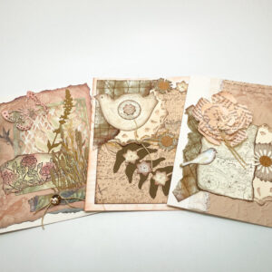 Product image of  Neutral colors Collage, set of 3 greeting cards