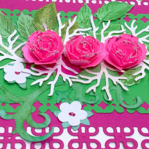 Product image of  Fuchsia Pink Rolled Roses greeting card